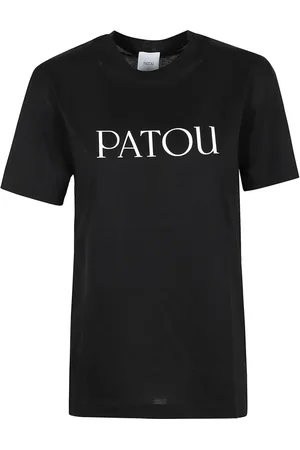 Patou Koszulki, Kobieta, Czarny, M, Czarna Koszulka Elegancka Bazowa Garderoba