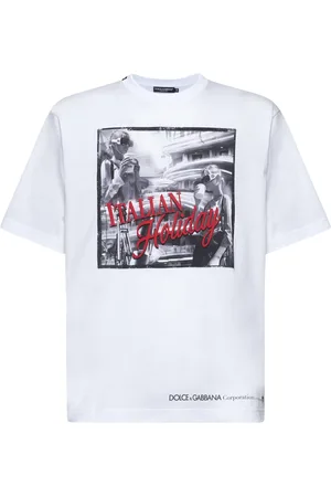 Dolce & Gabbana Koszulki, Mężczyzna, Biały, L, Białe T-shirty i Polosy
