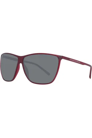 Porsche Design Akcesoria, Kobieta, Czerwony, ONE SIZE, Czerwone Okulary przeciwsłoneczne Square z ochroną UV