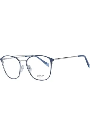 ANA HICKMANN Akcesoria, Kobieta, Niebieski, ONE SIZE, Niebieskie Metalowe Okulary Optyczne Aviator