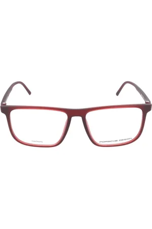 Porsche Design Akcesoria, Mężczyzna, Czerwony, ONE SIZE, Czerwone oprawki męskie z octanu z tarczą