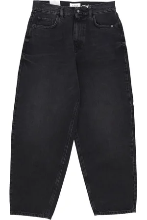 AMISH Jeansy, Kobieta, Czarny, W29, Vintage Czarne Baggy Jeansyy