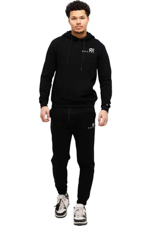 Cruyff Sport, Mężczyzna, Czarny, 2XL, Męski Dres Treningowy Czarny/Biały