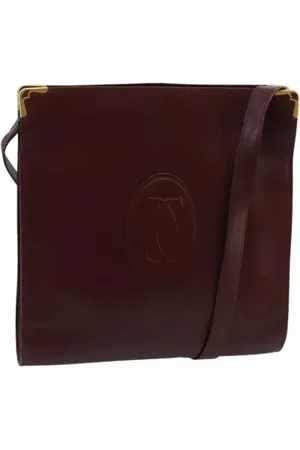 Cartier Pre-owned, Kobieta, Czerwony, ONE SIZE, Skóra, Pre-owned skórzane torby na ramię