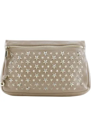 Jimmy Choo Pre-owned, Kobieta, Beżowy, ONE SIZE, Skóra, Pre-owned Skórzane torebki