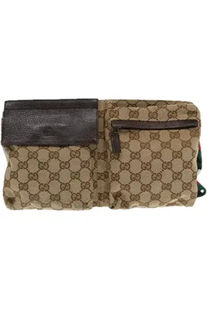 Gucci Pre-owned, Kobieta, Beżowy, ONE SIZE, Pre-owned Canvas gucci-bags