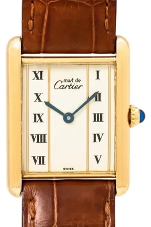 Cartier Pre-owned, Kobieta, Żółty, ONE SIZE, Pre-owned Leather watches