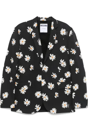 Moschino Kurtki, Mężczyzna, Czarny, L, Czarna kurtka z zapięciem na guziki