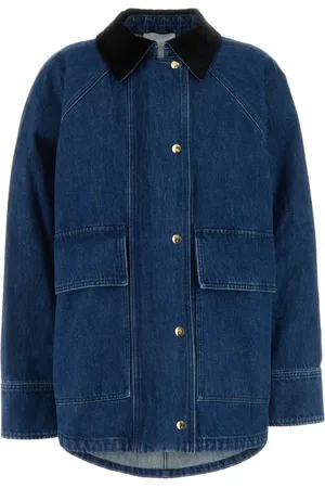 Patou Kurtki, Kobieta, Niebieski, S, Denim, Stylowa Kurtka Parka z Denimu