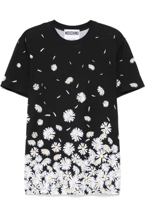 Moschino Koszulki, Mężczyzna, Czarny, M, Logo Print Crew Neck T-shirts