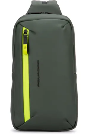 Piquadro Torebki, unisex, Zielony, ONE SIZE, Torba na ramię z tkaniny