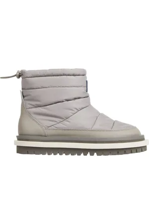 Tommy Hilfiger Buty, Kobieta, Beżowy, 37 EU, Beżowe Płaskie Buty na Kostce z Podszewką