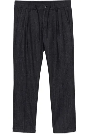 HERNO Spodnie, Mężczyzna, Niebieski, L, Bawełna, Spodnie Slim Fit