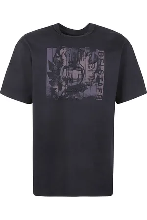 Belstaff Koszulki, Mężczyzna, Czarny, 2XL, Czarna Bawełniana Koszulka z Logo