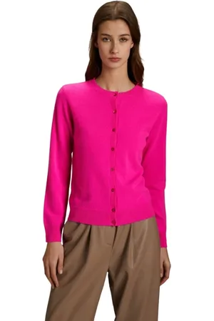 KANGRA CASHMERE Swetry, Kobieta, Różowy, M, Fuksjowa Sweter dla Kobiet