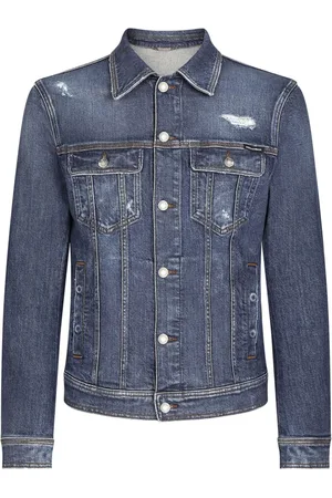 Dolce & Gabbana Kurtki, Mężczyzna, Niebieski, L, Stylowa kurtka z G9Vz 8Dg 8Ln 5S9001
