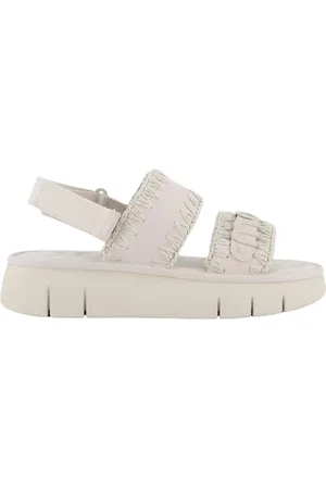 Mou Buty, Kobieta, Biały, 37 EU, Białe Sandały Bounce
