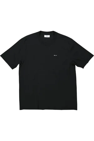 NN.07 Koszulki, Mężczyzna, Czarny, 2XL, Czarna Koszulka z Haftem i Detalami na Rzep