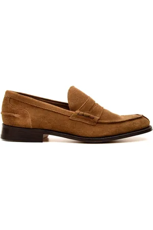 TRICKERS Buty, Mężczyzna, brązowy, 42 1/2 EU, Zamsz, Płaskie Mokasyny James Zamsz Wyścielane