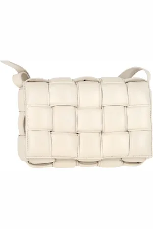Bottega Veneta Pre-owned, Kobieta, Biały, ONE SIZE, Skóra, Pre-owned skórzane torby na ramię