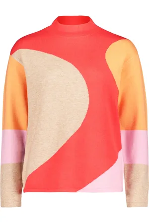 Betty Barclay Swetry, Kobieta, Wielobarwność, 2XL, Nowoczesny Sweter z Intarsją