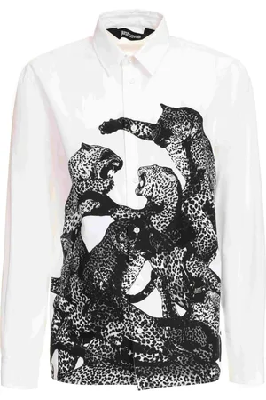 Roberto Cavalli Koszule, Mężczyzna, Biały, S, Koszule