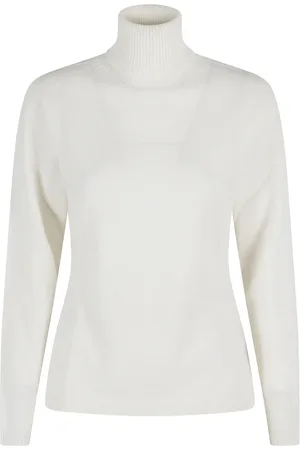 SEVENTY BY SERGIO TEGON Swetry, Kobieta, Biały, S, Elegancki Sweter Dolcevita