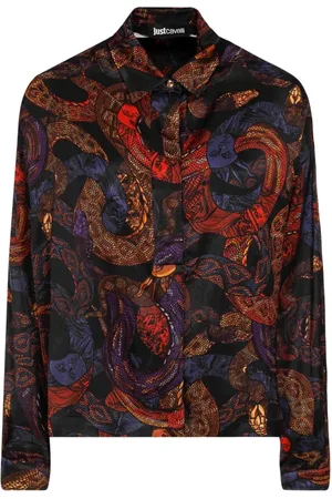 Roberto Cavalli Bluzki, Kobieta, Wielobarwność, 2XS, Koszule