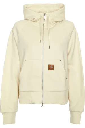 Carhartt Bluzy, Kobieta, Beżowy, XS, Bawełna, Kurtka z kapturem Eldon