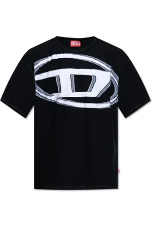Diesel Koszulki, Mężczyzna, Czarny, L, Bawełna, T-shirt T-Doxt