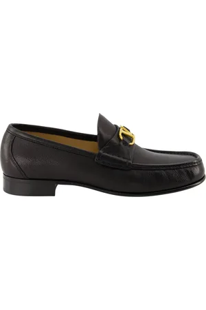 VALENTINO GARAVANI Buty, Mężczyzna, Czarny, 42 1/2 EU, Skóra, Czarne skórzane mokasyny VLogo Signature