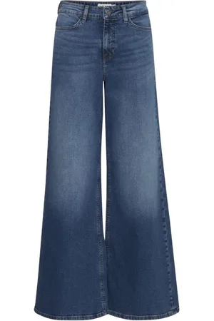 Ichi Jeansy, Kobieta, Niebieski, W29 L34, Niebieskie Bootcut Jeansyy z Bawełną i Elastanem