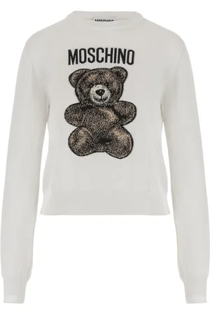 Moschino Swetry, Kobieta, Biały, M, Biała Sweter Ex 0494