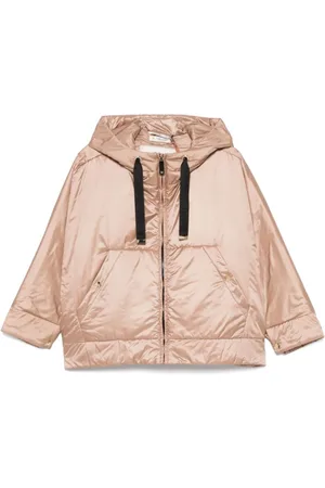 Max Mara Kurtki, Kobieta, brązowy, L, Brązowe Płaszcze Cube dla Kobiet