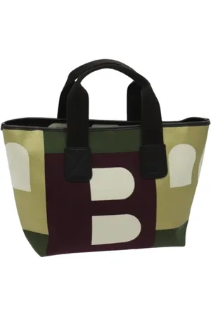 Bally Pre-owned, Kobieta, Wielobarwność, ONE SIZE, Pre-owned Canvas handbags