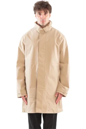 MC2 SAINT BARTH Kurtki, Mężczyzna, Beżowy, M, Płaszcz Trenchcoat wodoodporny