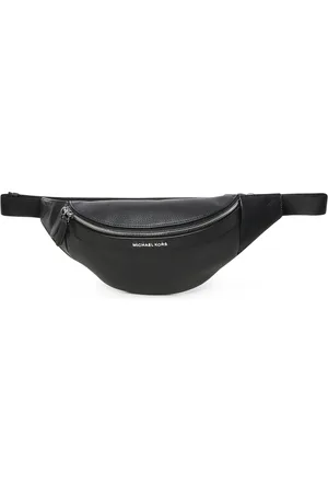 Michael Kors Torebki, Kobieta, Czarny, ONE SIZE, Czarna Logoed Saszetka Akcesoria