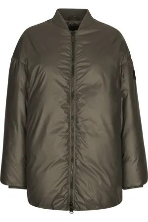 add Kurtki, Kobieta, Zielony, 2XL, Nylon, Bomber Z Nylonu Woskowanego