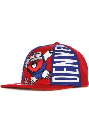 Mitchell & Ness Akcesoria, Mężczyzna, Czerwony, ONE SIZE, Czapka Denver Nuggets z płaskim daszkiem