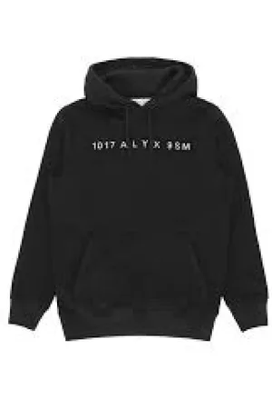 1017 ALYX 9SM Bluzy, Mężczyzna, Czarny, S, Stylowy Hoodie dla Mężczyzn