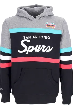 Mitchell & Ness Bluzy, Mężczyzna, Czarny, S, NBA Headcoach Hoodie Hardwood Classics