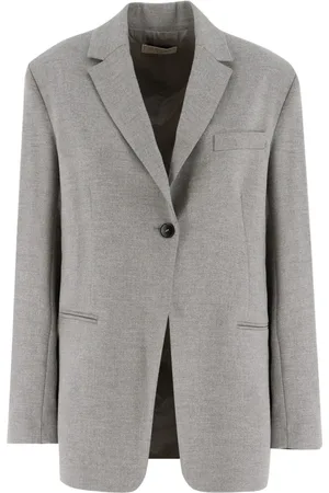 ANTONELLI Kurtki, Kobieta, Szary, M, Slim Fit Melange Kurtka