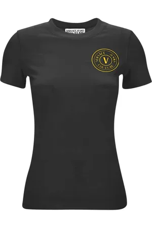 VERSACE Koszulki, Kobieta, Czarny, XS, Koszulki i Pola