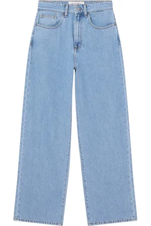 Rohe Jeansy, Kobieta, Niebieski, L, Denim, Luźne Dżinsy o Szerokich Nogawkach Niebieskie