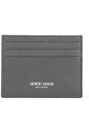 Giorgio Armani Akcesoria, Mężczyzna, Szary, ONE SIZE, Jade Portfel