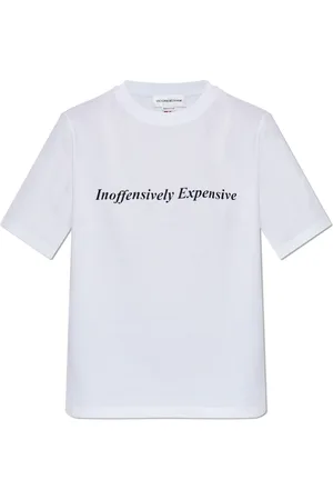 Victoria Beckham Koszulki, Kobieta, Biały, S, T-shirt z nadrukiem