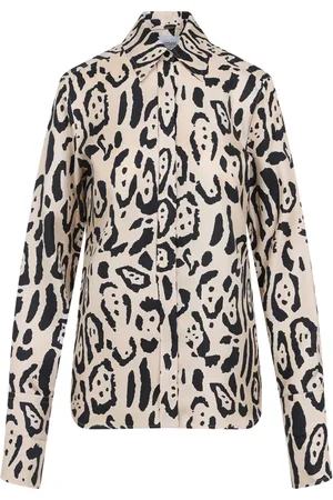 Sportmax Bluzki, Kobieta, Wielobarwność, S, Koszula w panterkę