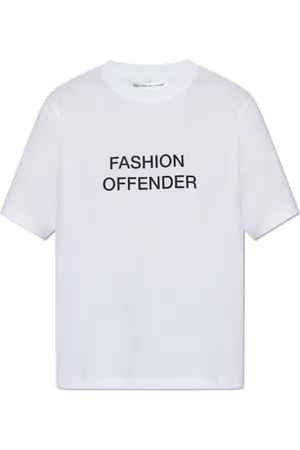 Victoria Beckham Koszulki, Kobieta, Biały, L, T-shirt z nadrukiem