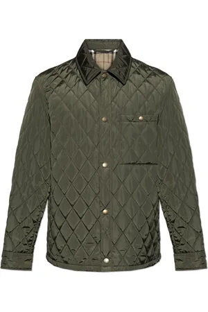 Burberry Kurtki, Mężczyzna, Zielony, L, Bawełna, Pikowana kurtka
