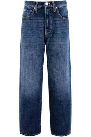 Pinko Jeansy, Kobieta, Niebieski, W26, Denim, Vintage Wide Leg High Waist Jeansy